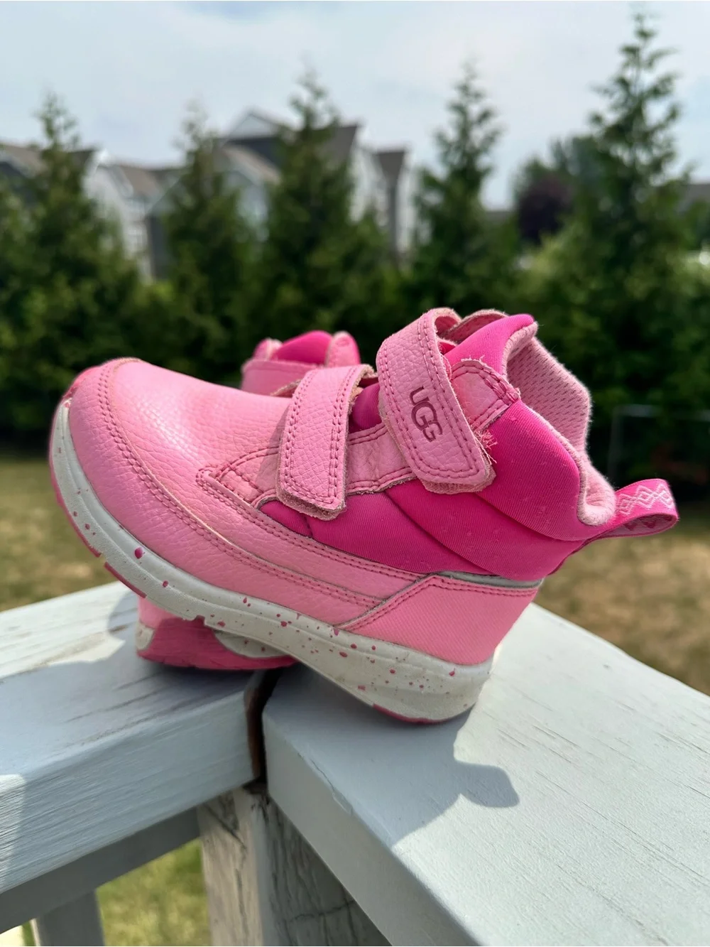 Ugg | Pink Dannie Weather Proof Waterproof Boots | Size 8